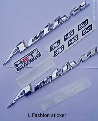 L Fashion Sticker & Decal for Scooter(Silver)