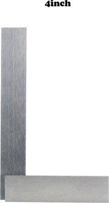 LAXMI Metal High Grade Engineering Try Square 4inch(Silver) Tri-Square(Pack of 1)