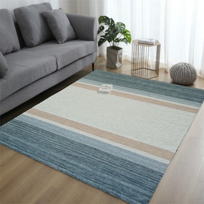 MRIC Grey Wool, Cotton Carpet(8 cm,  X 5 cm, Rectangle)