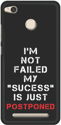 Hello Case Back Cover for Mi Redmi 3S Prime(Multicolor, 3D Case, Pack of: 1)
