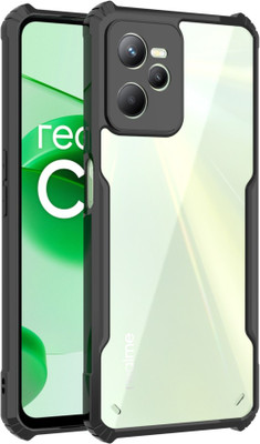 KartV Back Cover for Realme C35, realme c35, Realme Narzo 50A Prime, Narzo 50A Prime(Black, Transparent, Camera Bump Protector, Pack of: 1)