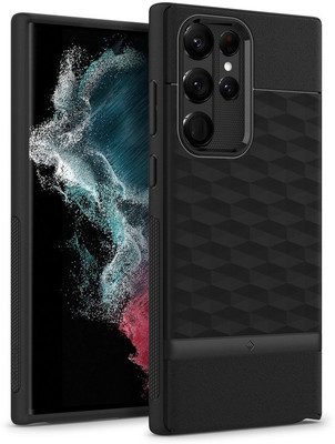 Caseology by Spigen Parallax Back Cover for Samsung Galaxy S22 Ultra 5G(Black, Dual Protection, Pack of: 1)
