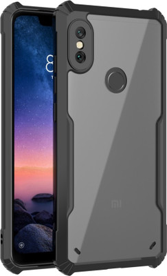 CaseWEB Back Cover for Mi Redmi Note 6 Pro(Black, Camera Bump Protector, Pack of: 1)
