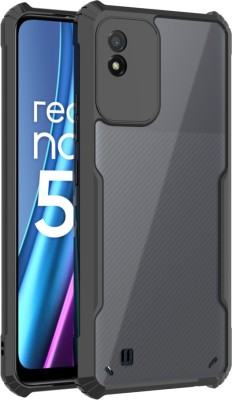 KartV Back Cover for Realme Narzo 50i(Black, Transparent, Pack of: 1)