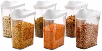 Ethnic Forest Plastic Grocery Container  - 750 ml(Pack of 6, Multicolor)