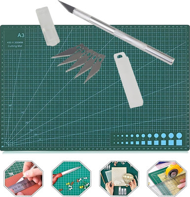 Definite Art Multi Layers Heavy Duty Self-Healing 3mm A3 Pad Cutting Mat Cutting Mat(450 mm x 300 mm)