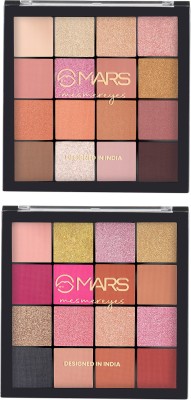 MARS 36 Ultra Pigmented Mesmereyes Eyeshadow Palette 41.6 g(Shade-01+02)