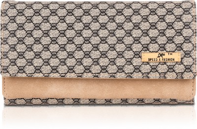 SXF SPEED X FASHION Casual Beige  Clutch