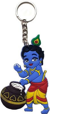 ShopTalk Bal Krishna Eating Maakhan rubeer Key Chain