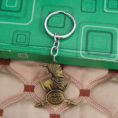 Sullery Chatrapati Shivaji Maharaj Statue Jay Bhavani Keyring Keychain SulleryKey202289 Key Chain
