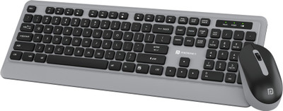 Portronics Key5 Combo Wireless Desktop Keyboard(Grey)