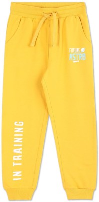 DONUTS Track Pant For Boys(Yellow, Pack of 1)