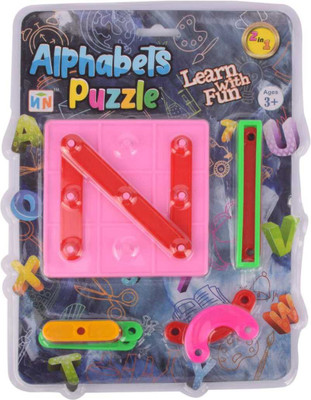 Akvanar Plastic Alphabets Puzzle Toys ABCD learning toy multicolor(Multicolor)