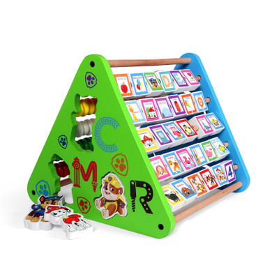 N2K2 Enterprise 4 in 1 Activity Triangle Center Cube for Babies Montessori Learning Toy for Kids(Multicolor)