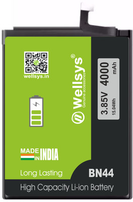 WELLSYS Mobile Battery For  Wellsys Redmi Not 5 BN44 (4000MAH)