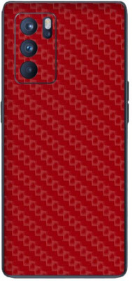 Orgic India Oppo Reno 6 Pro Mobile Skin(Carbon Red)