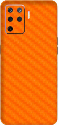 Orgic India Oppo Reno 5 Lite Mobile Skin(Carbon Orange)
