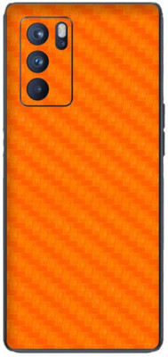 Orgic India Oppo Reno 6 Pro Mobile Skin(Carbon Orange)