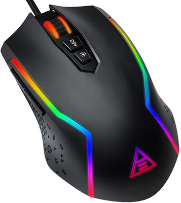 EKSA EM100 Wired Ambidextrous Optical  Gaming Mouse(USB 3.0, Black)