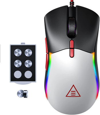 EKSA EM200 Wired Ambidextrous Optical  Gaming Mouse(USB 3.0, Black)