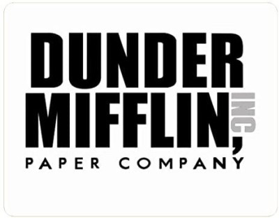 URBAN PENDU Dunder Mifflin Mousepad (White) (Size 9 * 7.5) inches . Gift for Friend Mousepad(White)