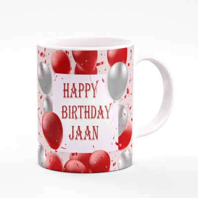 SSCollection happy birthday jaan printed coffee mug -1 Bone China Coffee Mug(300 ml)