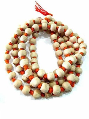 Senroar Original Tulsi Mala 108beads Cotton Dori Chain Wood Necklace