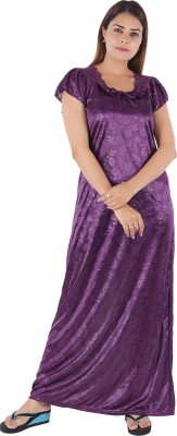 RILO Women Maternity/Nursing Nighty(Purple)