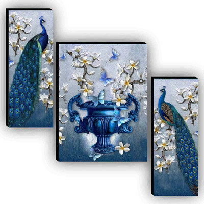 SNDArt MDF Wall Photo Frame(Multicolor, 3 Photo(s), 12 X 18)