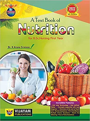 A Textbook Of Nutrition For 1 Yr Bsc Nursing(Paperback, ARUNA SRINIVAS)