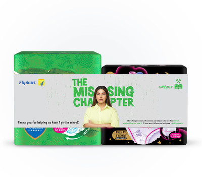 Whisper Ultra Clean XL+ 50s + Bindazzz Nights Period Panties Bhumi Pednekar Special Pack Sanitary Pad (Pack of 56)