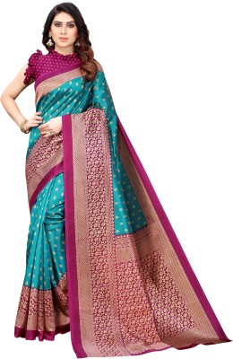 Bayja Woven Mysore Art Silk Saree(Magenta)