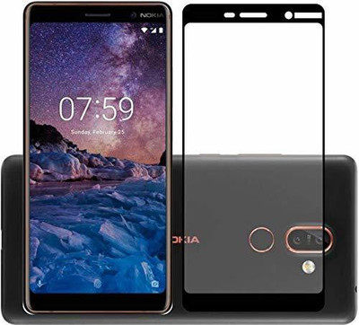 VISHZONE Edge To Edge Tempered Glass for Nokia 7 Plus(Pack of 1)