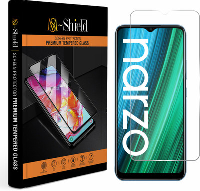 MS-Shield Edge To Edge Tempered Glass for Realme Narzo 50A(Pack of 1)