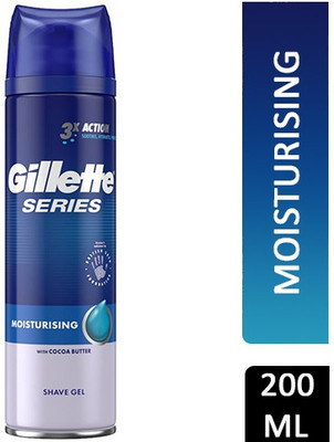 GILLETTE Series Moisturising With Cocoa Butter Shave Gel (Made In U.K ) (200 ml)