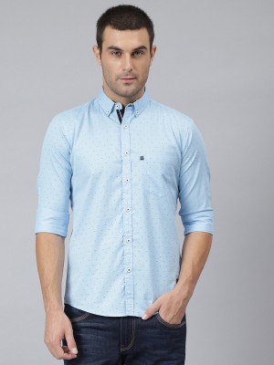 THOMAS SCOTT Men Printed Casual Blue Shirt