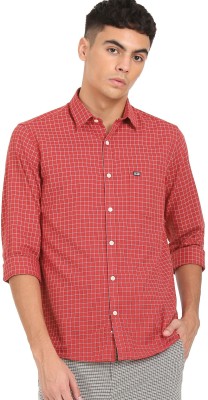 Arrow Sport Men Checkered Casual Red Shirt