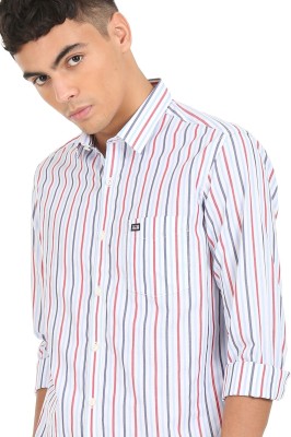 Arrow Sport Men Striped Casual White Shirt