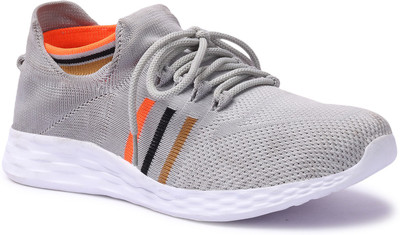 feetees Running Shoes For Men(Grey , 9)