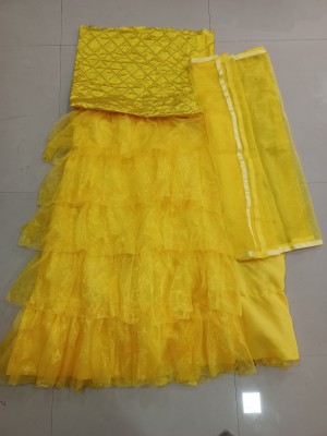 RUDKI ENTERPRISE Anarkali Gown(Yellow)