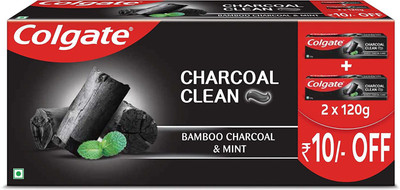 Colgate Charcoal Clean ,Bamboo Charcoal and Mint (Black Gel) Toothpaste 240gms Toothpaste(240 g)