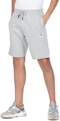 Arrow Sport Solid Men Grey Regular Shorts