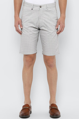 LOUIS PHILIPPE Printed Men Grey Regular Shorts