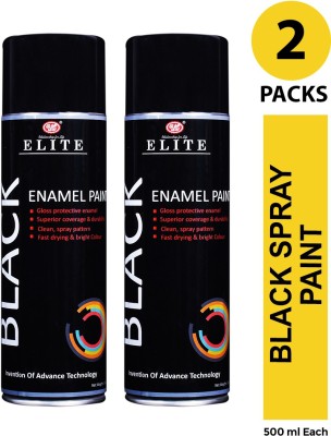 UE Black Spray Paint 500 ml(Pack of 2)