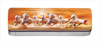 Byte Shop 30 cm Decorative runing horses with sunset Ac sticker Self Adhesive Sticker(Pack of 1)