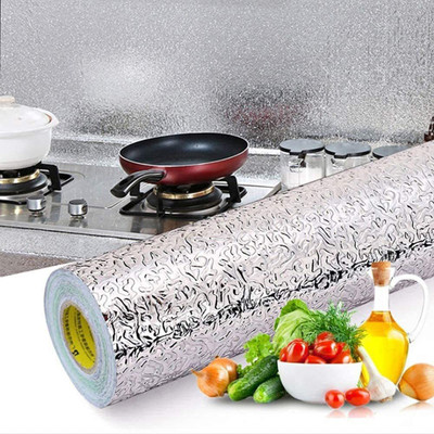 grofly Foils Abstract Silver Wallpaper(L x W: 200 cm x 60 cm)