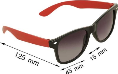 UZAK Wayfarer Sunglasses(For Men & Women, Black)
