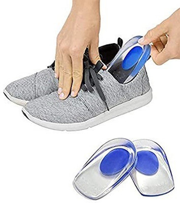 Fitaza Gel Heel cups Silicon Heel Pad for Heel Ankle Pain, Heel Spur Shoe Support Heel Support(Multicolor)