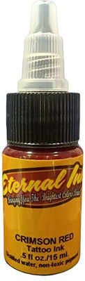 ETERNAL Crimson Red Tattoo Permanent Ink 1/2 oz Tattoo Ink(Red 15 ml)