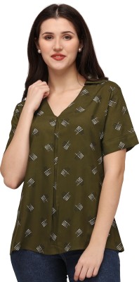 Smarty Pants Casual Printed Women Green Top